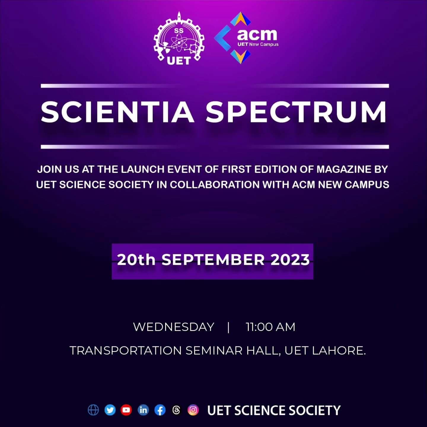 Scientia Spectrum Magazine Launch
