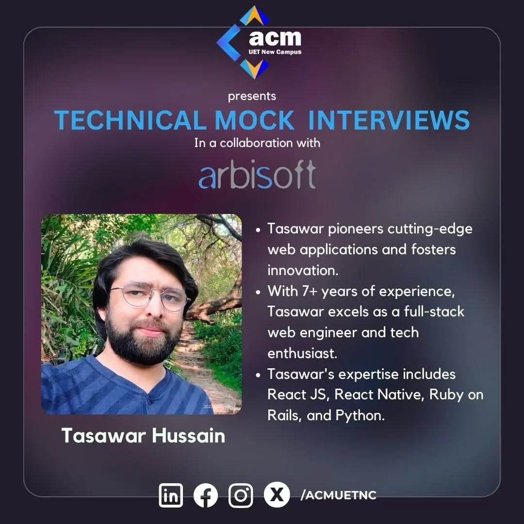 Technical Mock Interview with Arbisoft